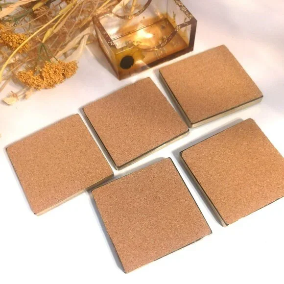 Handmade Resin Sunflower Coaster Set With Holder Inspirational Rustic Farmhouse - Picture 7 of 12